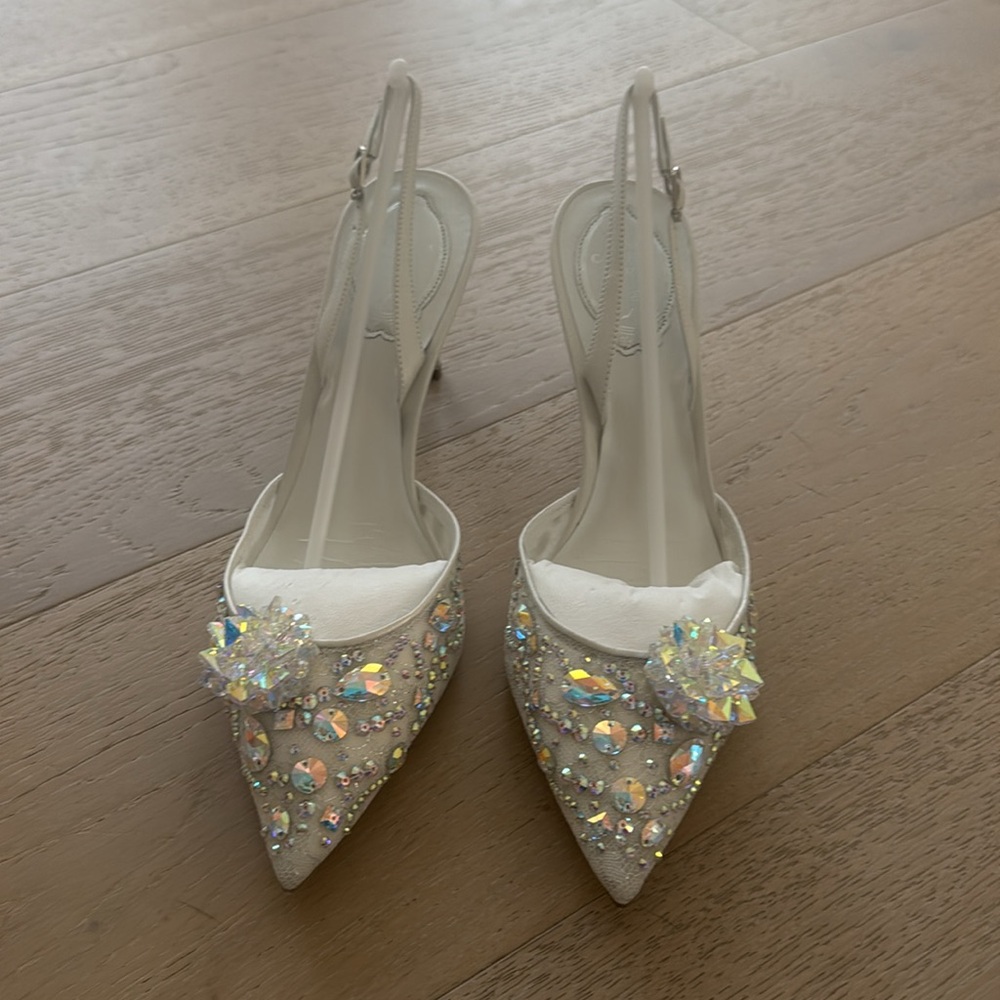 New in box Rene Caovilla Cinderella heeled shoes